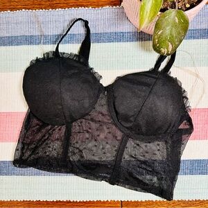 Bozollo Black Lace Bralette